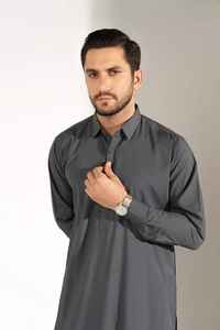 ชุดเสื้อผ้าผู้ชายแบบแมนดาริน ชัลวาร์ คามีซ ผ้าโพลีเอสเตอร์/คอตตอน ทรงยาว ระบายอากาศได้ดี สวมใส่สบาย ไซส์ใหญ่พิเศษ - Product Image 2