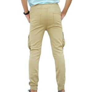 กางเกงคาร์โก้ใส่วิ่งแบบลำลองใส่ได้ทั้งชายและหญิงผ้าฝ้ายระบายอากาศทำจากผ้าลูกฟูกแบบกำหนดเองทอแบบตรง - Product Image 1