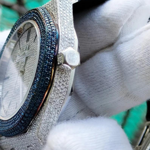 Reloj de Moissanite de diamante helado totalmente personalizado de la mejor calidad para hombre, reloj de Joyería de diamantes Hip Hop, regalo - Product Image 5