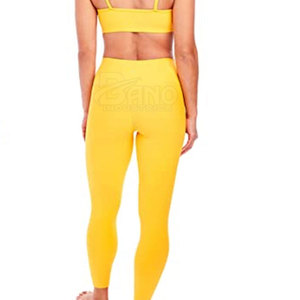 OEM legging de gimnasio sin costuras para mujer de cintura alta baja transpirable de punto licra logotipo personalizado de impresión mejor precio ropa deportiva - Product Image 6