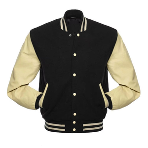 Chaqueta de Béisbol Varsity Personalizada con Parche Bordado 2026, Estilo Vintage, con Cuello Alto y Logotipo Frontal para Hombre - Product Image 5