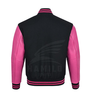 Chaqueta Bomber Varsity de Invierno para Hombre, Tallas Grandes, Transpirable, con Ribete de Piel de Visón y Cierre de Botones, Venta al Por Mayor - Product Image 3