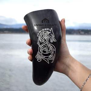 Corne à boire décorative fabriquée en Inde pour les festivals, les foires de la Renaissance et le cosplay, disponible au prix de gros - Product Image 4