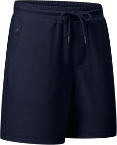 <b>Men's</b> Athletic Casual Jogger <b>Shorts</b> <b>with</b> <b>Zipper</b> <b>Pockets</b> Quick Dry Activewear Solid Pattern Running <b>Shorts</b> - Product Image 4