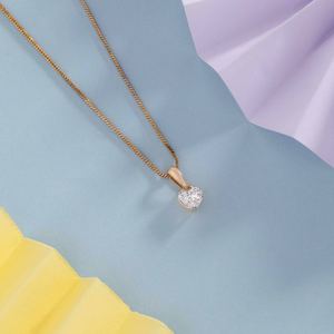 Pendentif SHREYA DIAM Classic Heart Solitaire en diamant de laboratoire plaqué or, certifié IGI, couleur E, pureté VVS2, 2,00 carats, luxe pour femme - Product Image 5