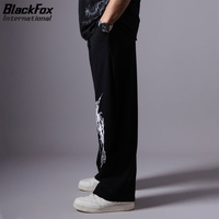 Pantalon de survêtement taille haute pour hommes Baggy Street Style Distressed Washed Thick Winter Fleece Baggy Sweatpants Plain Color