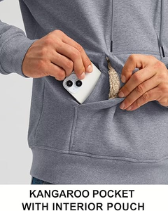 Nueva llegada carta personalizada flocado canguro bolsillo gota hombro Chenille bordado ecológico a prueba de viento Sudadera con capucha de algodón pesado - Product Image 2