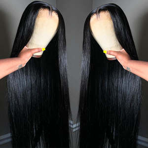 Perruque en cheveux humains 100% vierges, alignée sur les cuticules, bouclée profonde, 13x4, dentelle HD, frontale, longue, vague profonde, cheveux humains, dentelle frontale - Product Image 5