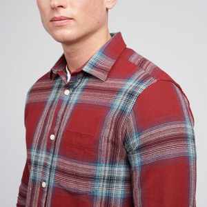 Camisa de franela abotonada para hombre más vendida, diseño a cuadros, algodón, manga larga, tallas para personas altas, transpirable, algodón 100% - Product Image 2