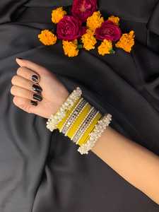 ชุดกำไลเจ้าสาวทำมือสำหรับสาวๆดีไซน์หรูหรามาใหม่กำไลหลากสีสำหรับงานแต่งงานของผู้หญิง - Product Image 4