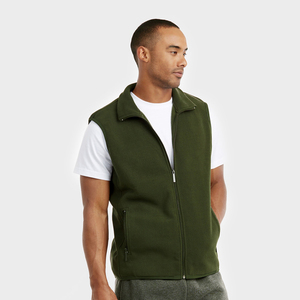 Men Custom Printed Warm Gilet for Men's New Hot Sale with Polyester Pocket Winter New Design <b>Sherpa</b> <b>Fleece</b> Winter Vest OEM - Product Image 3