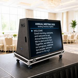 Monitor Teleprompter DBK per Chiesa 27-55 Pollici, Schermo per Testi Liturgici per Pastori, Cori, Esposizione di Istanze Sacre, Display per Palcoscenico e Messaggi di Sicurezza - Product Image 1