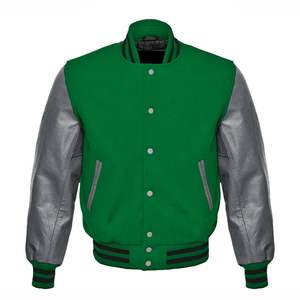 Veste universitaire de baseball universitaire durable OEM Logo personnalisé Bomber Sportswear Hiver Vêtements de mode d'extérieur Veste en gros pour hommes - Product Image 1