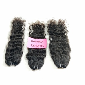 Extensiones de cabello humano ondulado para mujer, paquete vietnamita rizado de doble trama de Color Natural al por mayor, cinta de máquina alineada con cutícula cruda - Product Image 2