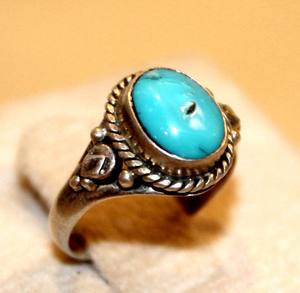 Offre Spéciale qualité naturelle fabriqué à la main 925 bague en argent mode pierre précieuse Turquoise corail fête cadeau femmes OEM personnalisable - Product Image 1