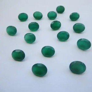 7mm 8mm 9mm ónix verde natural facetado corte ovalado suelto piedras preciosas al por mayor proveedor tienda en línea del fabricante precio de fábrica - Product Image 1