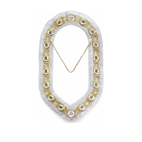 Collier Maçonnique Isis pour Fille, Meilleure Vente, Or/Argent, Bleu Royal, Matériaux Personnalisés, Brodé, Durable, Faible MOQ 20