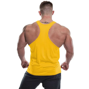 Débardeur décontracté sans manches en coton et polyester respirant, personnalisable avec logo, grandes tailles pour hommes, coupe classique - Product Image 1