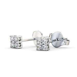 Superbes boucles d'oreilles en diamant de laboratoire taillé en brillant 0.25CTW femmes 2023 bijoux en gros à la mode plaqué or rhodium 14 carats IGI - Product Image 2