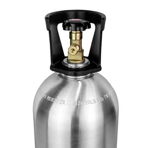Tanque de gas CO2 de 20 lb (11.3 kg) con cilindro de aluminio para sistema dispensador de cerveza de barril (kegerator) - Product Image 5