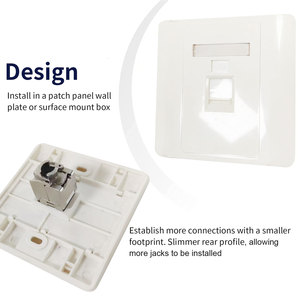 Module Jack Ethernet pour Panneau de Brassage, sans Outil, 8P8C, <span class=keywords><strong>RJ45</strong></span> STP FTP Blindé CAT7, Jack Keystone 180 Degrés - Product Image 6