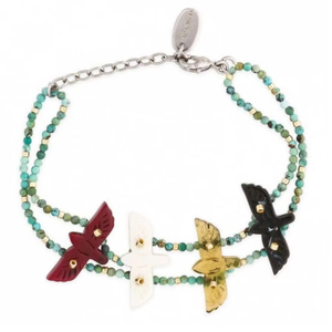 Collier de perles de rocaille en verre de qualité fait à la main ensemble de boucles d'oreilles chaînes chic à la mode colliers ras du cou pour les mariages par HF CRAFTS - Product Image 1