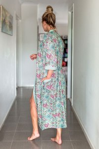 Automne coton Kimono peignoir Frida oiseau Motif Design gratuit saint valentin Cardigan vêtements de nuit robe de chambre pour printemps inspiré - Product Image 3