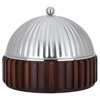 Plat de service en acier inoxydable pour plats arabes, disponible en différentes tailles et couleurs, diamètre 24 cm, compatible gaz et induction