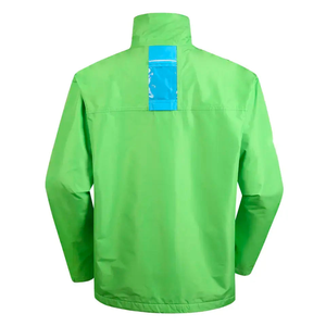 Chaqueta Impermeable Personalizada de Nailon Softshell para Hombre, con Ribete Reflectante, Cierre de Cremallera Vintage, Ligera, Unisex, Cortavientos - Product Image 2