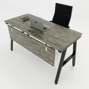 AConcept HBAC003 140x60 Minimalist Design Steel L-Shaped <b>Work</b> <b>Desk</b> with Assembled Metal Legs for Office or Bedroom Use - Product Image 4
