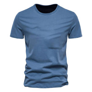 Camisetas de Manga Corta para Hombre, Nueva Colección 2024, de Alta Calidad, Lona de Algodón y Fibra de Bambú, Transpirables, Diseño Liso, Estilo Urbano - Product Image 1