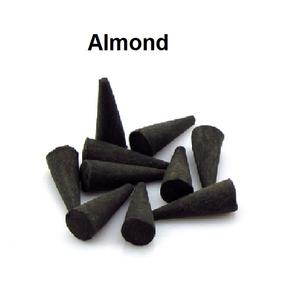 Conos de incienso de almendras naturales, suministro al por mayor de los mejores conos de incienso de marca (negro) - Product Image 1