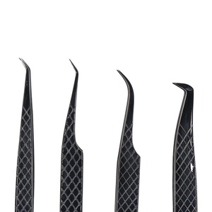 แหนบต่อขนตาปลอม5ปลายไฟเบอร์แหนบต่อขนตาปลอมทำจากสเตนเลสสตีลแบบญี่ปุ่นฉลากส่วนตัว - Product Image 6