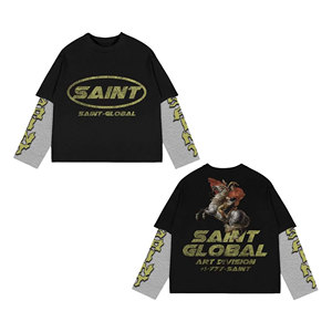 เสื้อยืดผู้ชายสไตล์วินเทจทรงปกติ ผ้าคอตตอน 100% ไซส์ใหญ่ แห้งเร็ว ระบายอากาศได้ดี ไม่ยับ แขนสั้น - Product Image 5