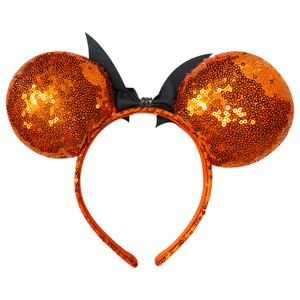 Serre-têtes à sequins Mickey et Minnie personnalisables OEM/ODM – Prix direct usine pour accessoires capillaires (chauve-souris/nœud) - Product Image 3