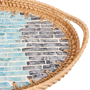 <b>Top</b>-List High Quality Handmade Rattan Tray Mop Tray Serving Food Kitchenware Decoration for Ramadan Holiday Wholesale Vietnam - Product Image 4