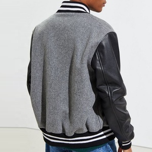 Chaqueta Letterman de Estilo Vintage Personalizada para Hombre, con Mangas de Lana, Bordados y Parches, Estilo Varsity Urbano para Invierno - Product Image 4