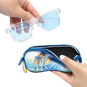 Étui à lunettes de soleil pour enfants Luv Her, personnalisable OEM/ODM, beige, PC, protection UV classique, thème surf cool, prix direct usine - Product Image 3