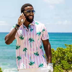 เสื้อโปโลชายแขนสั้นกันยับ ระบายอากาศ ยืดหยุ่น ปักโลโก้ ขายส่ง ลายพิมพ์ ถักสำหรับโปโล - Product Image 4