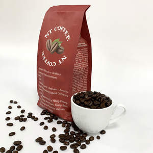 Granos de café Robusta Arábica de tostado oscuro medio orgánico 100%, origen natural único de procesamiento de mezcla mixta de Vietnam - Product Image 2