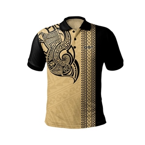 Golf de hombre personalizable 2025 para polo con abrigo polinesio de sublimación y demanda anual de patrón - Product Image 5