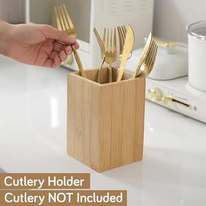 Porte-cuillères traditionnel en bois massif sculpté, élégant, à trois niveaux réglables, durable, grain poli, moderne, pour la salle à manger - Product Image 4