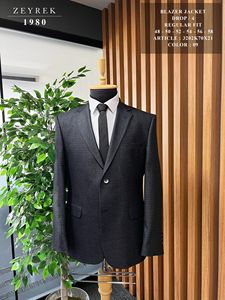 Veste de blazer Slim Fit de petite taille à la mode la plus préférée % 67 viscose % 33 tissu tissé en polyester meilleurs costumes élégants pour hommes - Product Image 4