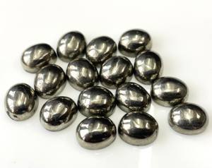 Piedra preciosa suelta cabujón ovalado 5x7mm pirita de calidad superior natural - Product Image 6