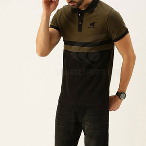 El último diseño de camisetas polo Causal Wear Camisetas Polo de color personalizado con logotipo personalizado - Product Image 4