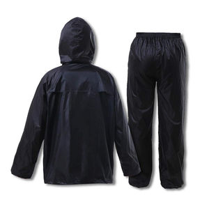 Combinaisons de pluie de sécurité réfléchissantes légères et respirantes avec fermeture éclair sur la poitrine Imperméable et pantalon haute visibilité - Product Image 4