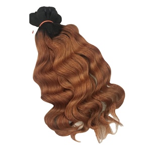 Extensions naturelles Body Wave brésiliennes — queen beauty, cheveux humains, tissage indien, couleur blond brut, brun ombré, en lot, prix d'usine - Product Image 1