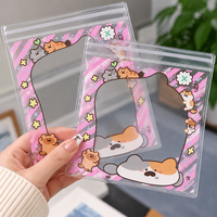 Sac à fermeture éclair en PVC transparent avec logo personnalisé, pochette refermable pour jouets Squishy, jouets à remontée lente, jouets Fidget, rangement et emballage OEM