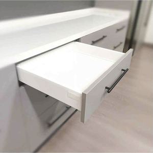 Aodeli Modern Furniture Grand carré en verre et métal pour boîte Tandem Soft Close Telescopic Smooth Movement Kit for Kitchen Use - Product Image 3