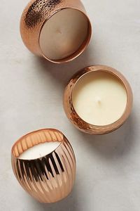 Elegante tarro de vela de cera de metal con chapado en oro adecuado para hogares decorativos apartamentos de lujo e interiores de spa - Product Image 3